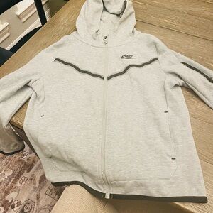 Nike Tech Heather Gray Full-Zip Hoodie